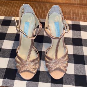 Betsey Johnson rose gold heels